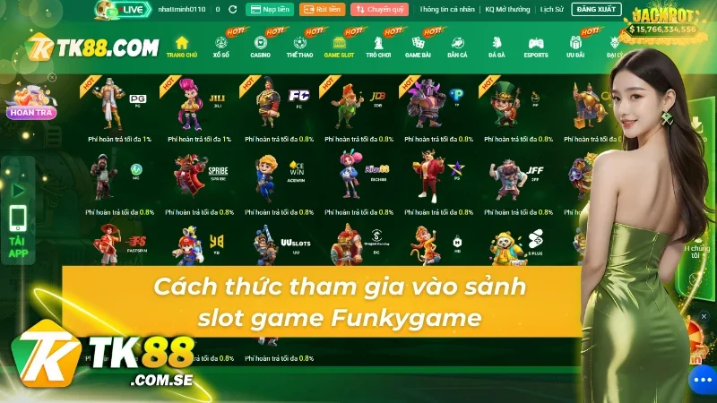 Hướng dẫn chi tiết cách tham gia vào sảnh game slot Funkygame
