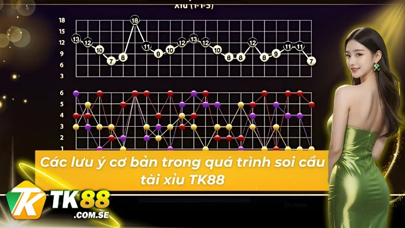 Các lưu ý cơ bản trong cách bắt cầu tài xỉu TK88